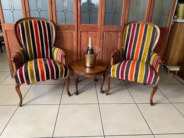 Victorian Style Antique Armchairs ( 2 chairs )